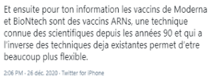 les vaccins Moderna et BioNtch sont des vaccins ARNs