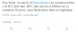 les modalités de conservation du vaccin astrazeneca